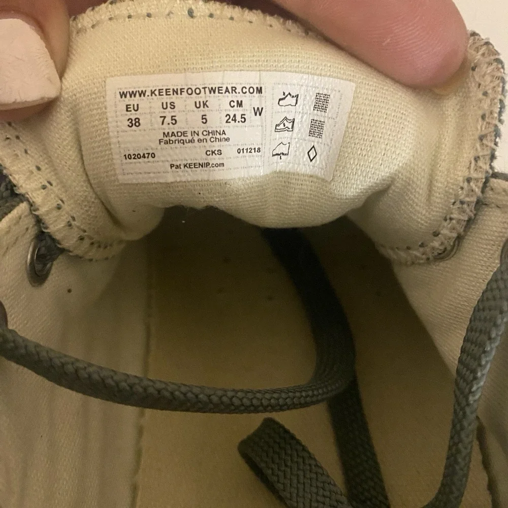 Keen Women's Elsa III Canvas Green Sneaker Size 7.5 - Picture 14 of 14
